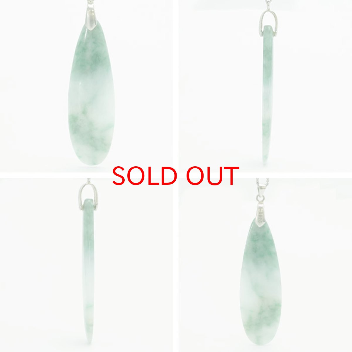 画像2: 【 一点物 】糸魚川翡翠 ペンダントトップ SV925 日本銘石 国石 新潟県産 Jade 「 日本製 】 自社製 ひすい ヒスイ ジェダイド 5月誕生石 パワーストーン 天然石  お守り 浄化 カラーストーン シルバー (2)