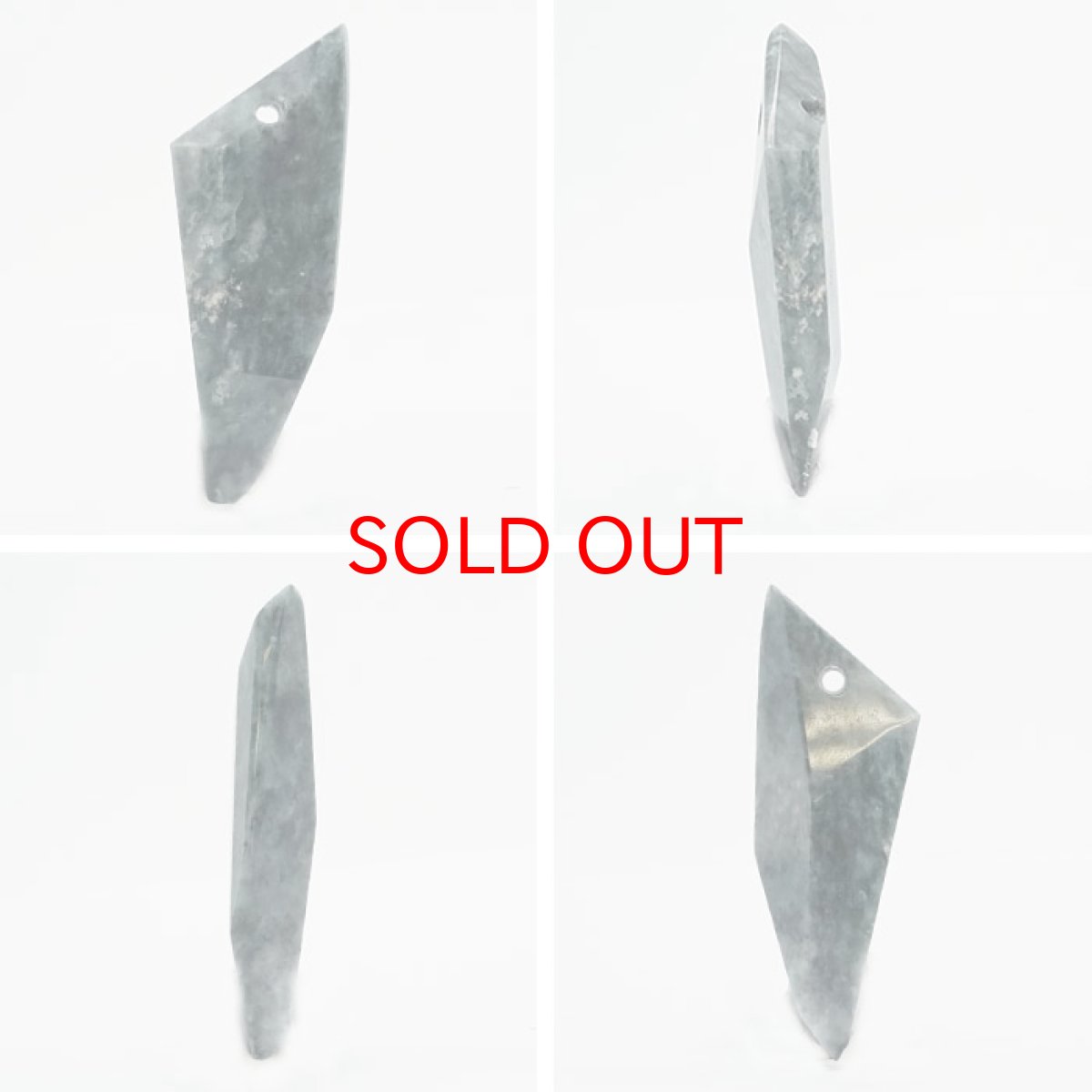 画像2: 【一点物】 【希少】 糸魚川青海黒翡翠 大珠 11.2g 新潟県 貫通穴 幸運 ひすい ヒスイ 国石 パワーストーン 天然石 硬玉 ジェダイド  5月誕生石 糸魚川ひすい 健康運 お守り カラーストーン (2)