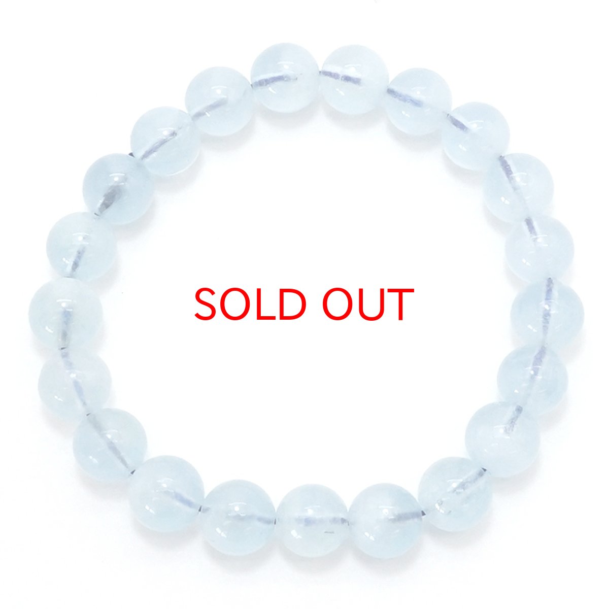 画像4: 【 一点もの 】 ホワイトクラウドアクアマリン ブレスレット 9mm ブラジル産 White Cloud Aquamarine アクアマリン 3月 誕生石 天然石 パワーストーン カラーストーン (4)