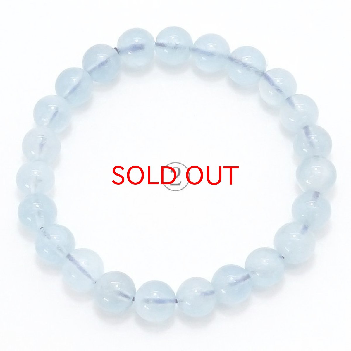 画像4: 【 一点もの 】 ホワイトクラウドアクアマリン ブレスレット 8mm ブラジル産 White Cloud Aquamarine アクアマリン 3月 誕生石 天然石 パワーストーン カラーストーン (4)