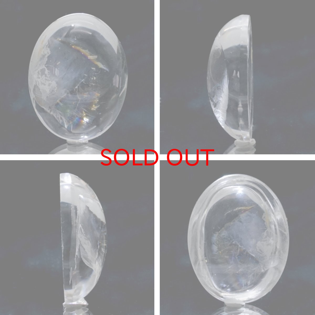 画像2: 山梨黒平水晶 ルース 約21.1ct 【 一点もの 】 山梨県産 虹入り 稀少価値 裸石 日本銘石 国産水晶 黒平 お守り パワーストーン 天然石 カラーストーン 【正規販売店】 (2)