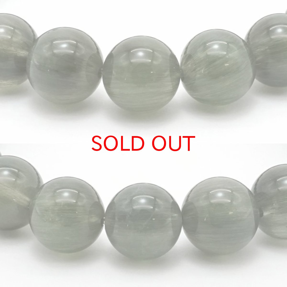 画像2: 【SALE 20%OFF】 【 一点もの 】 グリーンルチルキャッツアイ ブレスレット 10mm ブラジル産 ルチル rutil グリーン キャッツアイ 天然石 パワーストーン カラーストーン (2)