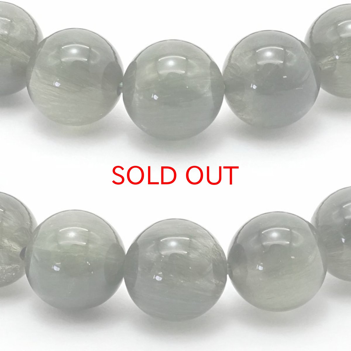 画像2: 【SALE 20%OFF】 【 一点もの 】 グリーンルチルキャッツアイ ブレスレット 8mm ブラジル産 ルチル rutil グリーン キャッツアイ 天然石 パワーストーン カラーストーン (2)