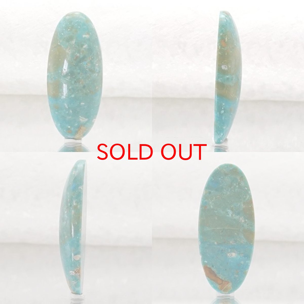 画像2: 【一点物】オパリーナ ルース 9.9ct  ペルー産 オーバル アンデスオパール ブルーオパール コモンオパール 天然石 パワーストーン ギフト プレゼント カラーストーン (2)