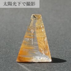 画像3: 【 一点もの 】ゴールデンニードルトパーズ ルース 13.14ct ブラジル産 Golden Needle Topaz トパーズ 11月 誕生石 希少石 レア 天然石 パワーストーン カラーストーン (3)