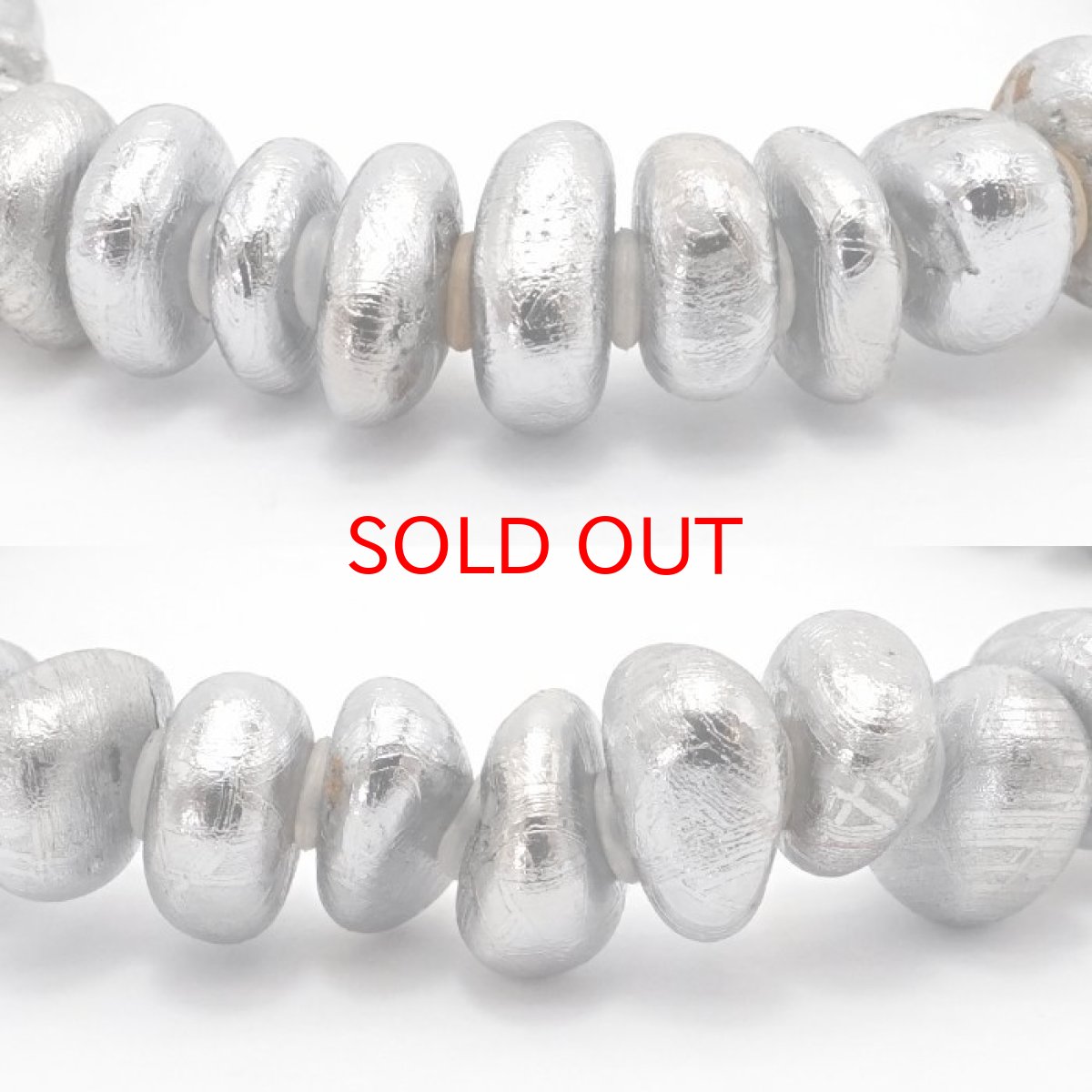 画像2: 【一点物】 ギベオンブレスレット タンブル型 ギベオン メッキ加工 ナミビア産 宇宙のパワー 隕石 チャネリング 浄化 天然石 パワーストーン カラーストーン (2)