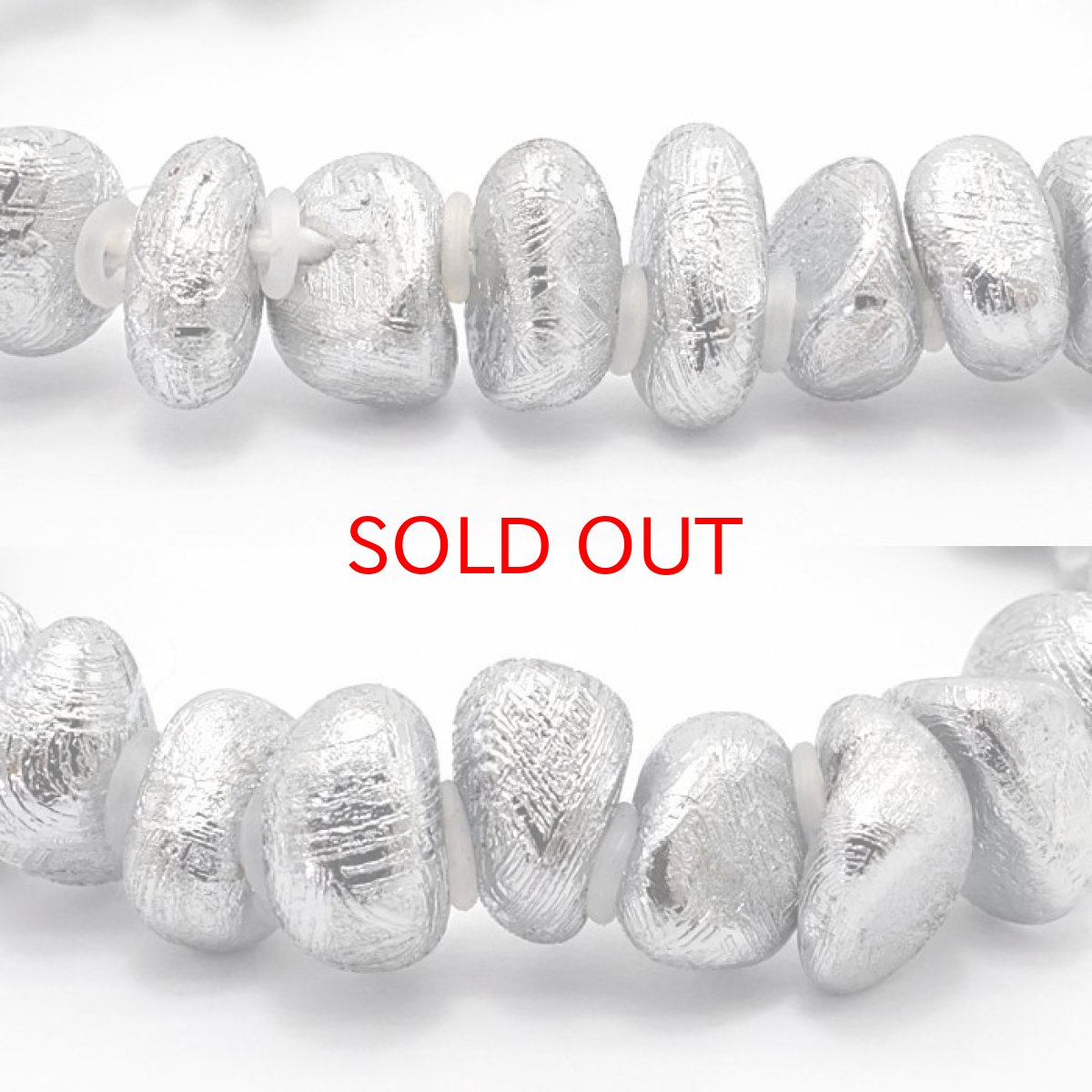 画像5: 【一点物】 ギベオンブレスレット タンブル型 ギベオン メッキ加工 ナミビア産 宇宙のパワー 隕石 チャネリング 浄化 天然石 パワーストーン カラーストーン (5)