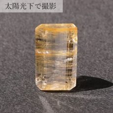 画像3: 【 一点もの 】ゴールデンニードルトパーズ ルース 4.99ct ブラジル産 Golden Needle Topaz トパーズ 11月 誕生石 希少石 レア 天然石 パワーストーン カラーストーン (3)