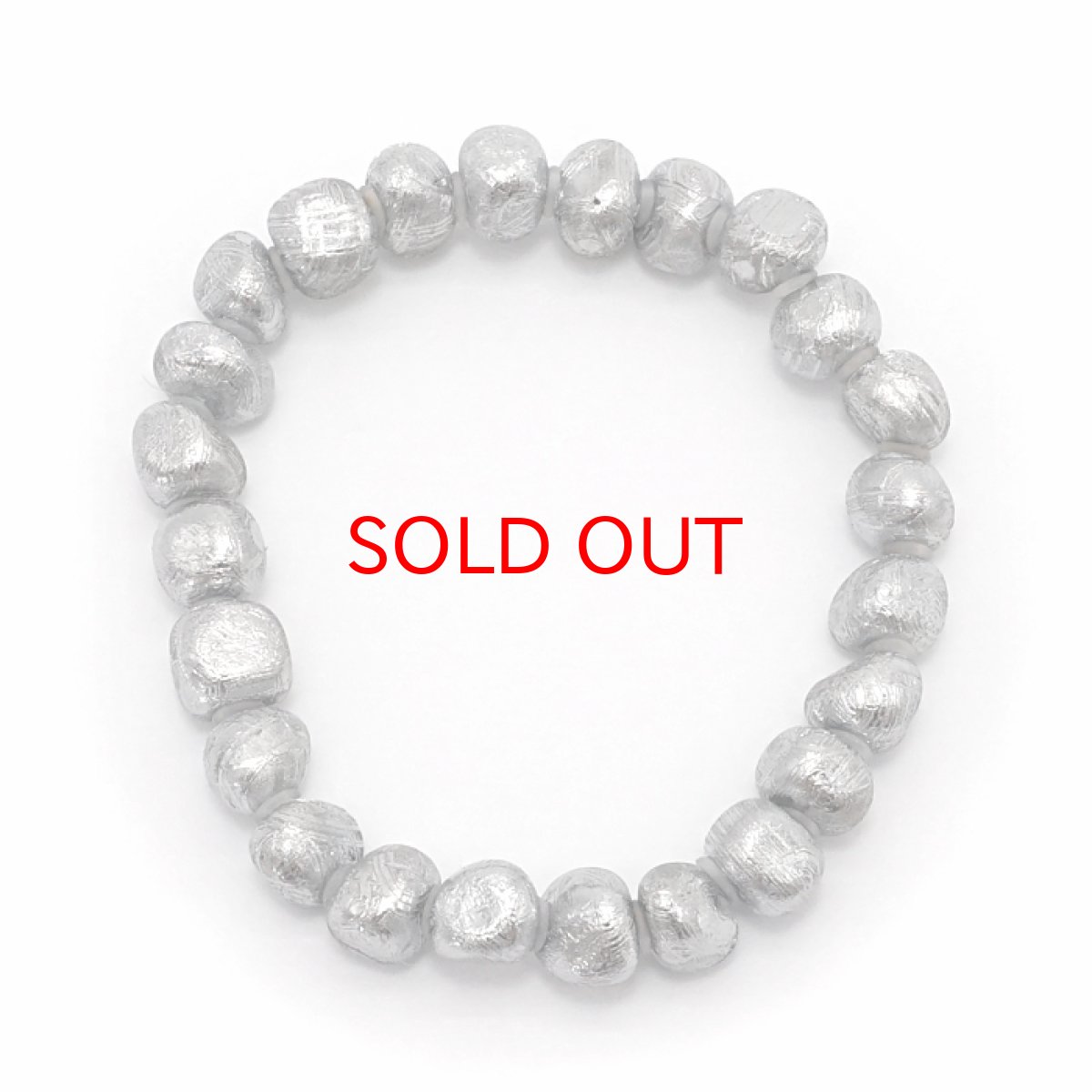 画像3: 【20%OFFセール】 【一点物】 ギベオンブレスレット タンブル型 ギベオン メッキ加工 ナミビア産 宇宙のパワー 隕石 チャネリング 浄化 天然石 パワーストーン カラーストーン (3)