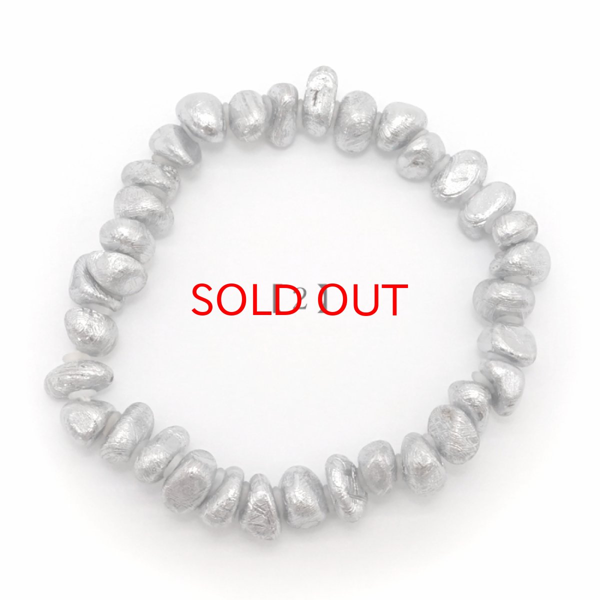 画像4: 【一点物】 ギベオンブレスレット タンブル型 ギベオン メッキ加工 ナミビア産 宇宙のパワー 隕石 チャネリング 浄化 天然石 パワーストーン カラーストーン (4)