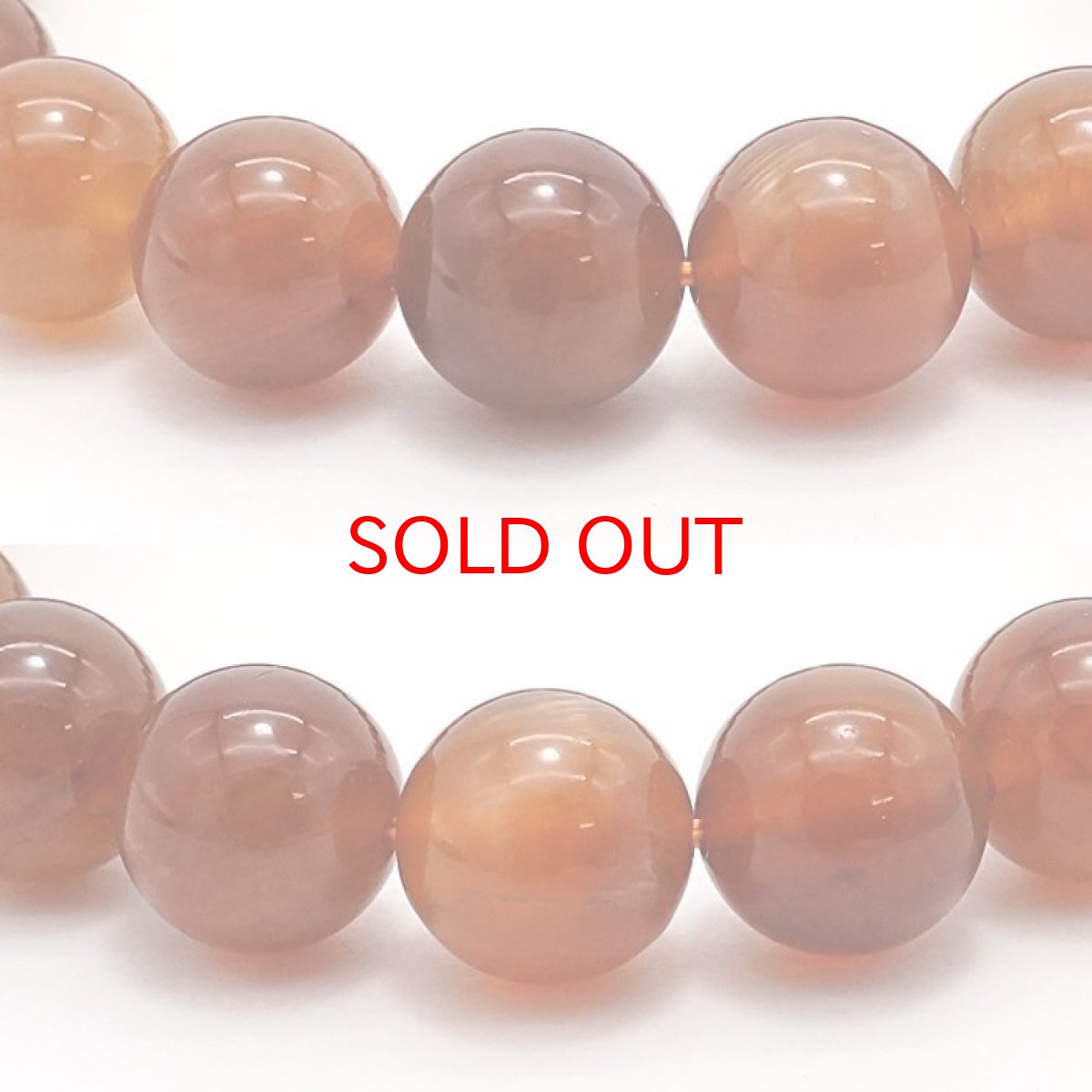 画像2: 【 一点もの 】 チベットサンストーン ブレスレット 10mm チベット産 アンデシン サンストーン 天然石 パワーストーン カラーストーン (2)