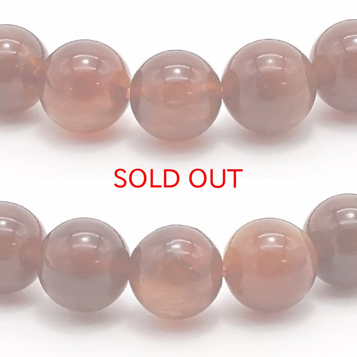 画像2: 【20%OFFセール】 【 一点もの 】 チベットサンストーン ブレスレット 8mm チベット産 アンデシン サンストーン 天然石 パワーストーン カラーストーン (2)