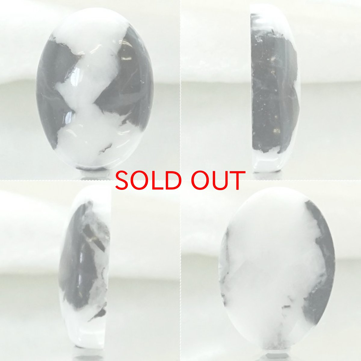 画像2: 【一点物】ホワイトバッファロージャスパー ルース 17.80ct インド産 White Buffalo Jasper 天然石 パワーストーン カラーストーン (2)