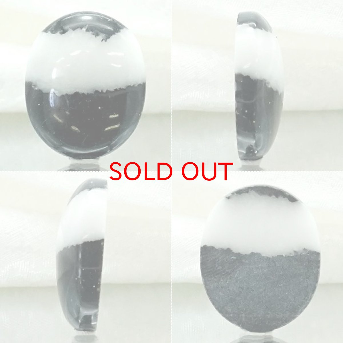 画像2: 【一点物】ホワイトバッファロージャスパー ルース 19.29ct インド産 White Buffalo Jasper 天然石 パワーストーン カラーストーン (2)