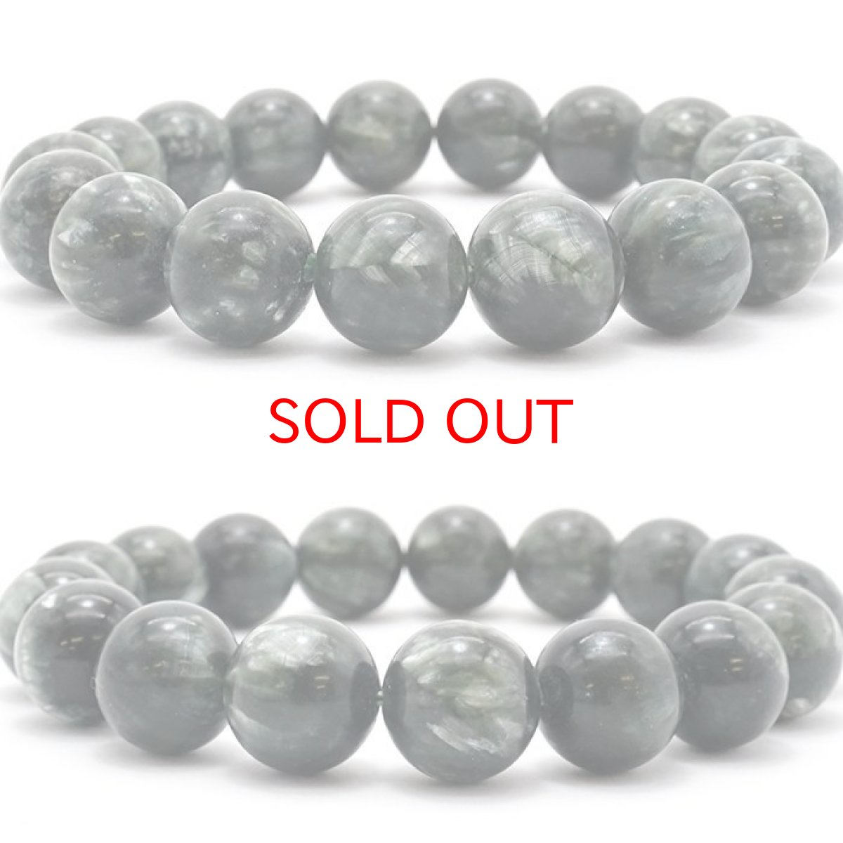 画像2: 【一点物】セラフィナイト 12.5mmブレスレット ロシア産 Serafinite 天然石 パワーストーン カラーストーン (2)