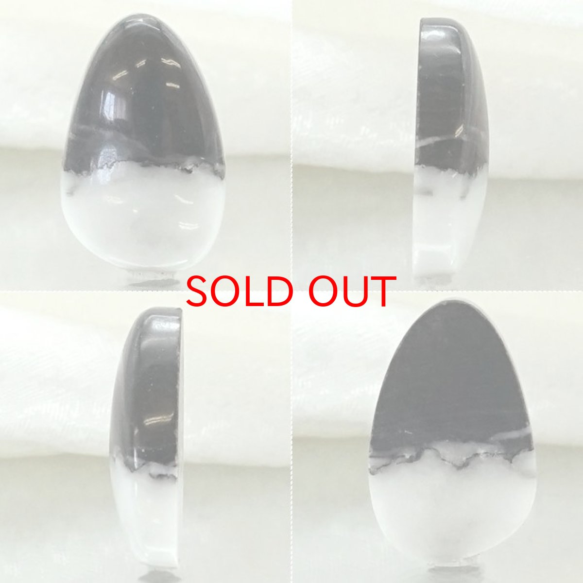 画像2: 【一点物】ホワイトバッファロージャスパー ルース 10.63ct インド産 White Buffalo Jasper 天然石 パワーストーン カラーストーン (2)