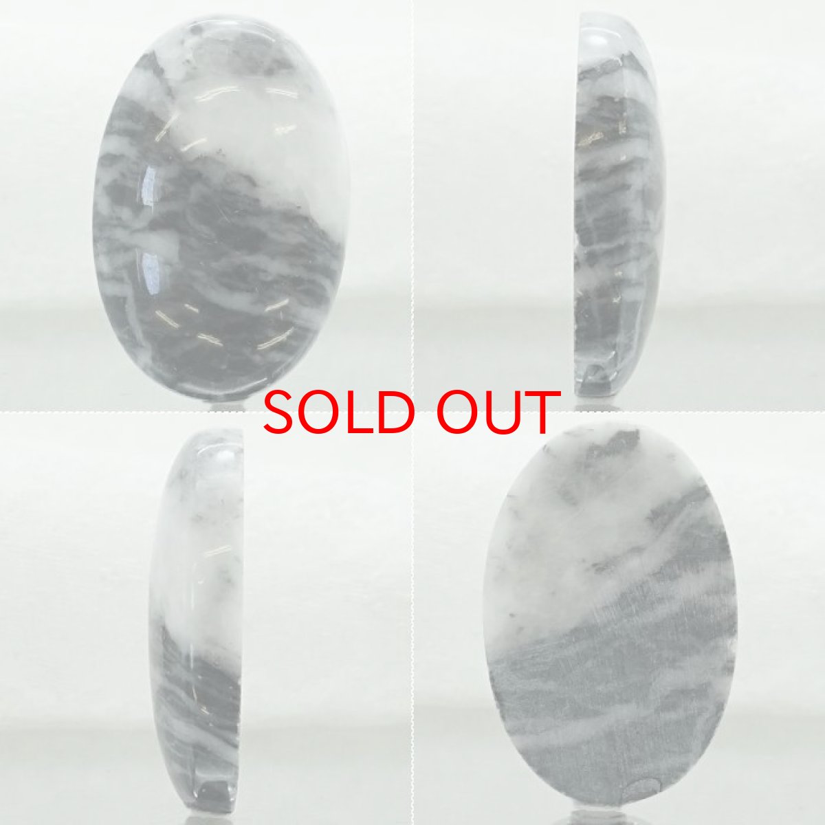 画像2: 【一点物】ホワイトバッファロージャスパー ルース 29.62ct インド産 White Buffalo Jasper 天然石 パワーストーン カラーストーン (2)