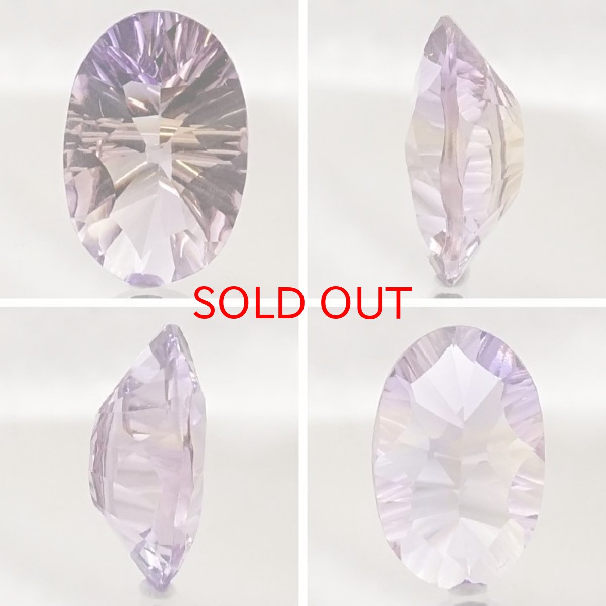 画像2: 【 一点もの 】 アメトリン ルース 4.3ct オーバルミックスカット ブラジル産 Ametrine アメジスト シトリン バイカラー 誕生石 希少石 天然石 パワーストーン カラーストーン (2)