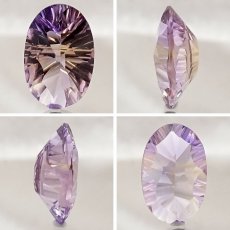 画像2: 【 一点もの 】 アメトリン ルース 4.3ct オーバルミックスカット ブラジル産 Ametrine アメジスト シトリン バイカラー 誕生石 希少石 天然石 パワーストーン カラーストーン (2)