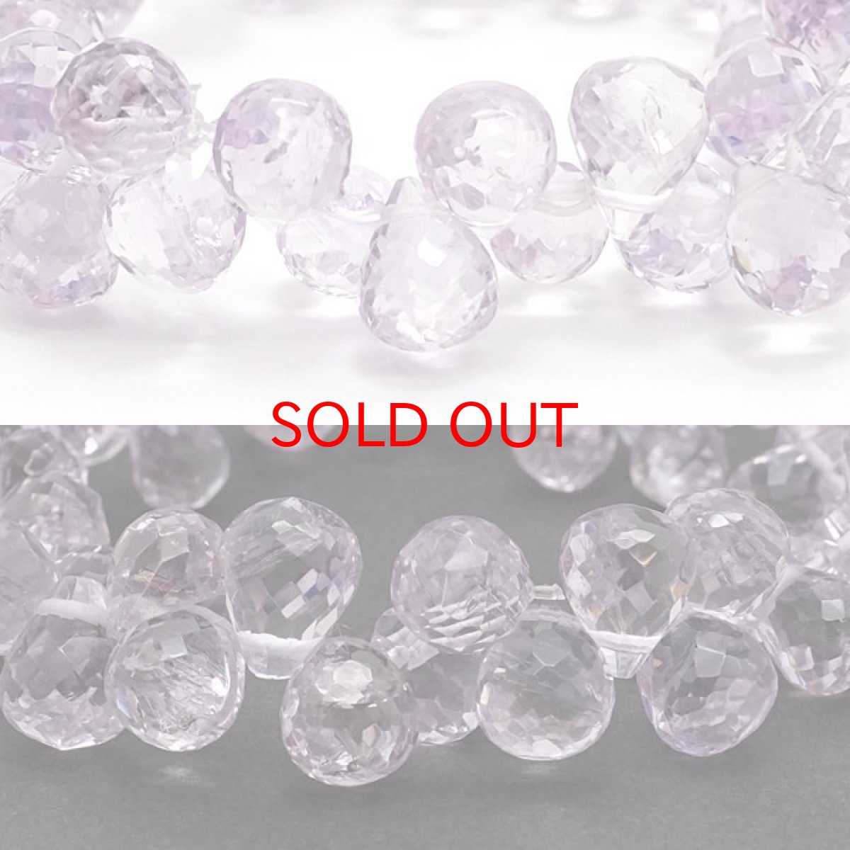 画像2: ラベンダーアメジスト ドロップカット ブレスレット 10mm 2月誕生石 Amethyst 紫水晶 恋愛運 お守り 浄化 天然石 パワーストーン カラーストーン (2)