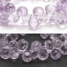 画像2: ラベンダーアメジスト ドロップカット ブレスレット 10mm 2月誕生石 Amethyst 紫水晶 恋愛運 お守り 浄化 天然石 パワーストーン カラーストーン (2)