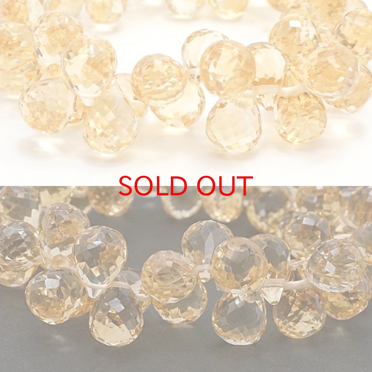 画像2: 【20%OFFセール】 シトリン ドロップカット ブレスレット 10mm 11月誕生石 Citrine 黄水晶 お守り 浄化 天然石 パワーストーン カラーストーン (2)