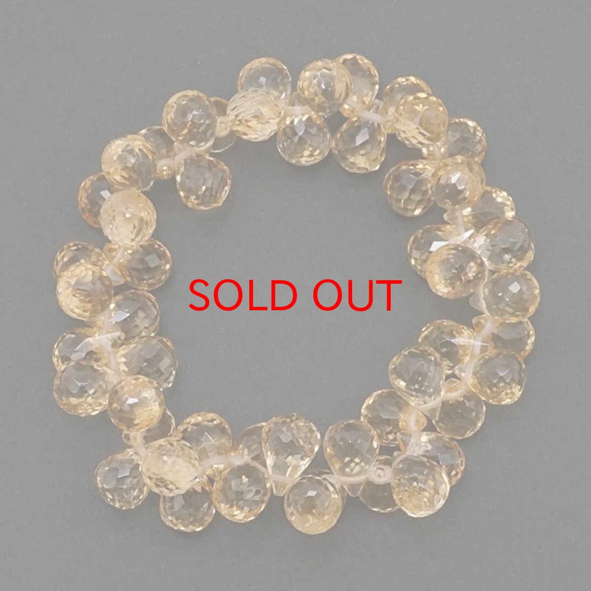 画像3: 【20%OFFセール】 シトリン ドロップカット ブレスレット 10mm 11月誕生石 Citrine 黄水晶 お守り 浄化 天然石 パワーストーン カラーストーン (3)