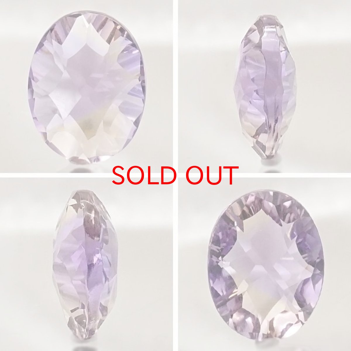 画像2: 【 一点もの 】 アメトリン ルース 4.2ct オーバルミックスカット ブラジル産 Ametrine アメジスト シトリン バイカラー 誕生石 希少石 天然石 パワーストーン カラーストーン (2)