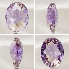 画像2: 【 一点もの 】 アメトリン ルース 4.2ct オーバルミックスカット ブラジル産 Ametrine アメジスト シトリン バイカラー 誕生石 希少石 天然石 パワーストーン カラーストーン (2)