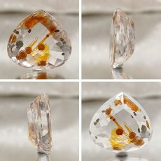 画像2: 【 一点もの 】 マルカジットインクォーツ ルース 20.05ct ブラジル産 marcasite マーカサイトインクォーツ 水晶 マルカジット 裸石 希少石 天然石 パワーストーン カラーストーン (2)