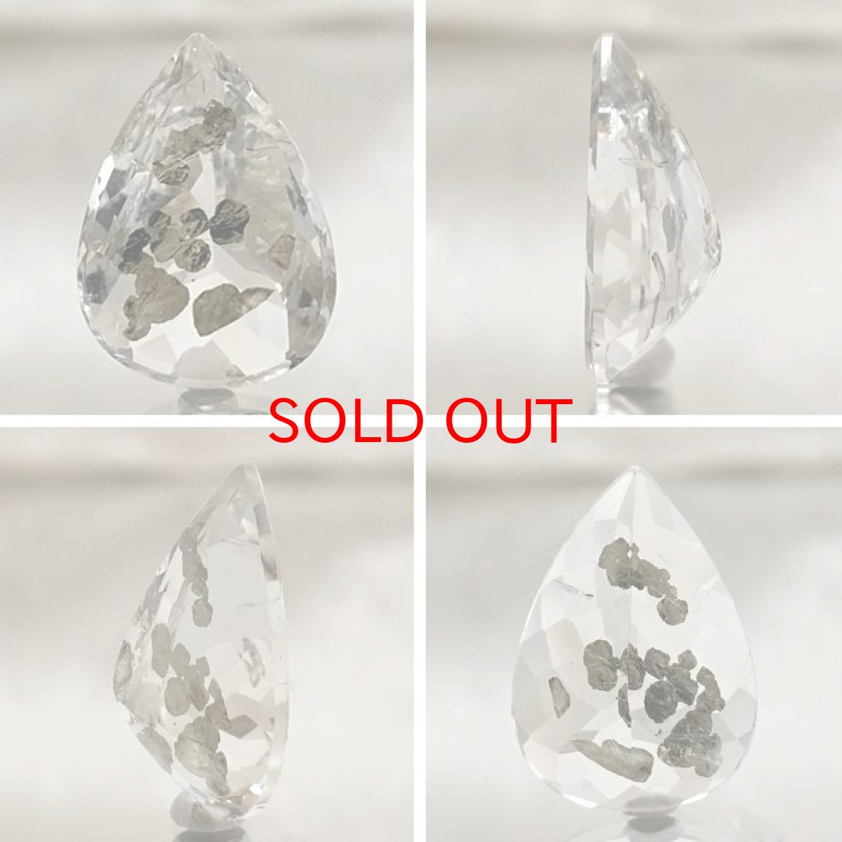 画像2: 【 一点もの 】 マルカジットインクォーツ ルース 8.45ct ブラジル産 marcasite マーカサイトインクォーツ 水晶 マルカジット 裸石 希少石 天然石 パワーストーン カラーストーン (2)