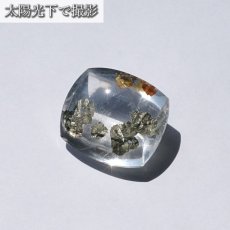 画像3: 【 一点もの 】 マルカジットインクォーツ ルース 37.25ct ブラジル産 marcasite マーカサイトインクォーツ 水晶 マルカジット 裸石 希少石 天然石 パワーストーン カラーストーン (3)