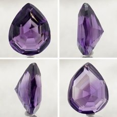 画像2: 【 一点もの 】 アメジスト ルース 7.4ct ウルグアイ産 ドロップカット Amethyst 2月誕生石 紫水晶 裸石 天然石 パワーストーン カラーストーン (2)