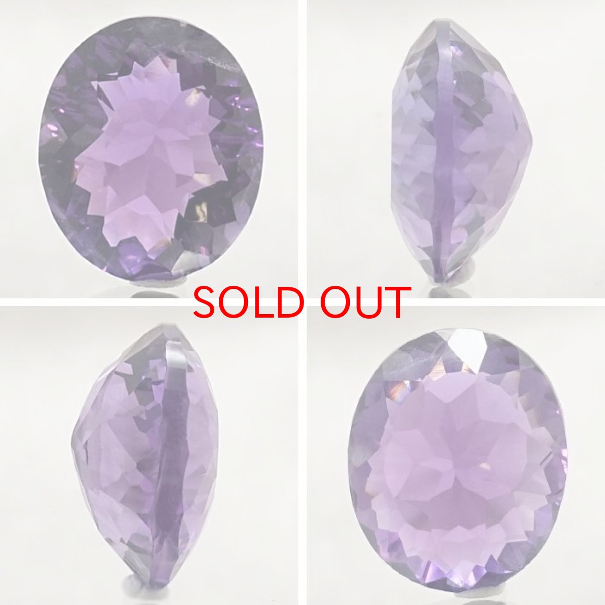 画像2: 【20%OFFセール】 【 一点もの 】 アメジスト ルース 9.5ct ウルグアイ産 オーバルカット Amethyst 2月誕生石 紫水晶 裸石 天然石 パワーストーン カラーストーン (2)