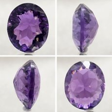 画像2: 【 一点もの 】 アメジスト ルース 9.5ct ウルグアイ産 オーバルカット Amethyst 2月誕生石 紫水晶 裸石 天然石 パワーストーン カラーストーン (2)