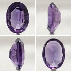 画像2: 【 一点もの 】 アメジスト ルース 6.9ct ウルグアイ産 オーバルカット Amethyst 2月誕生石 紫水晶 裸石 天然石 パワーストーン カラーストーン (2)