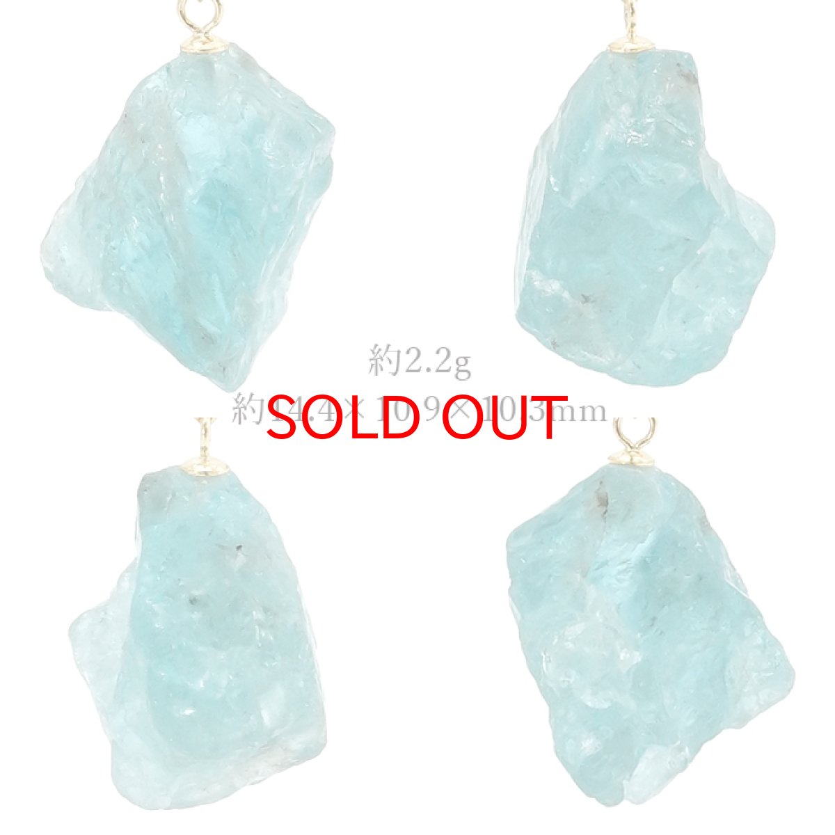 画像2: 【一点もの】 ネオンブルーアパタイト 原石 ブラジル産 K18 ペンダントトップ アパタイト apatite 天然石 パワーストーン カラーストーン (2)