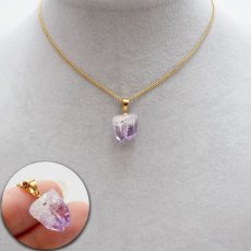 画像4: ベラクルスアメジスト ラフ 原石 ペンダントトップ メキシコ産 【 一点もの 】日本製 自社製 Vera Cruz Amethyst アメジスト パープル お守り 浄化 パワーストーン 天然石 カラーストーン (4)