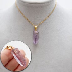 画像4: ベラクルスアメジスト ラフ 原石 ペンダントトップ メキシコ産 【 一点もの 】日本製 自社製 Vera Cruz Amethyst アメジスト パープル お守り 浄化 パワーストーン 天然石 カラーストーン (4)