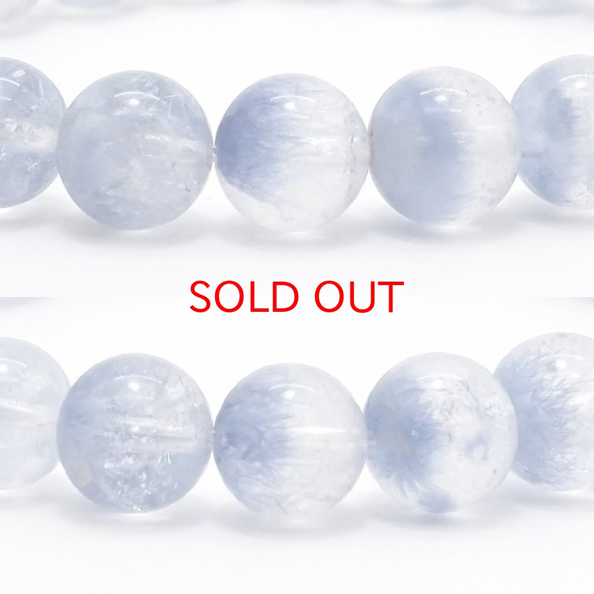 画像2: デュモルチェライトインクォーツ 8.5mm ブレスレット ブラジル産 【 一点もの 】 Dumortierite in quartz デュモルチェライト 青色 紫青色 ブルーガーデンクォーツ 水晶 天然石 パワーストーン カラーストーン (2)