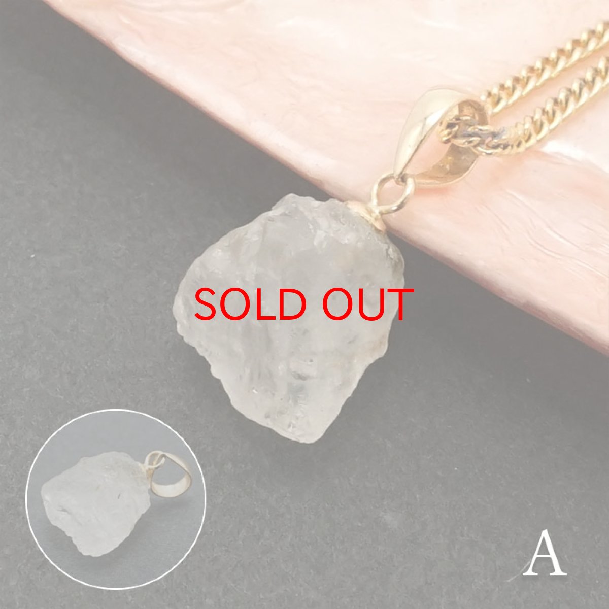 画像3: 《二次鉱床産 ナチュラル原石》 フェナカイト ラフ 原石 ペンダントトップ K18 3.7ct 日本製 【 1点もの 】ロシア産 ラフ原石 Phenakite 希少石 レア  天然石 フェナス石 鉱物 ネックレス 【 送料無料 】パワーストーン 浄化 お守り 天然石 カラーストーン (3)