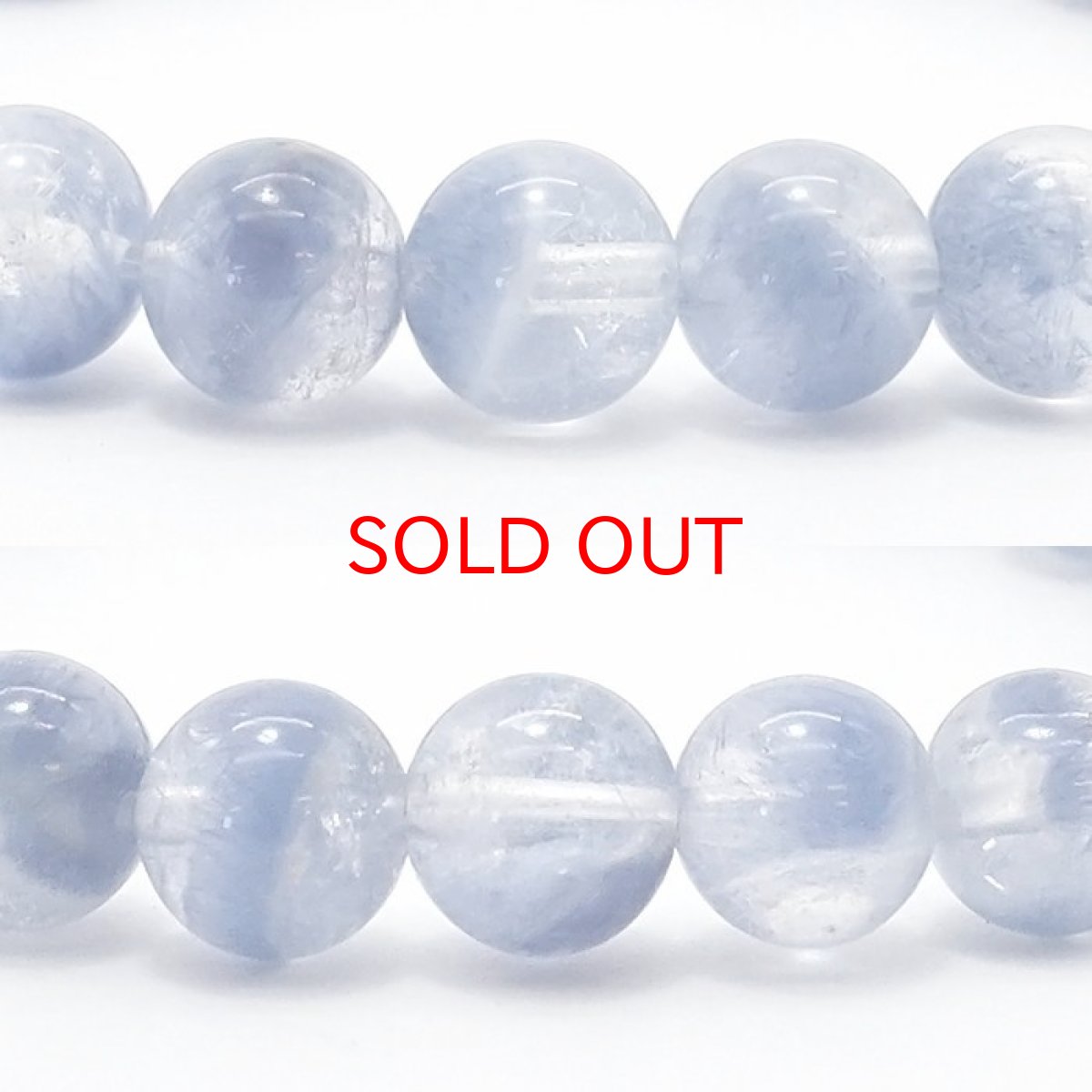 画像2: デュモルチェライトインクォーツ 7mm ブレスレット ブラジル産 【 一点もの 】 Dumortierite in quartz デュモルチェライト 青色 紫青色 ブルーガーデンクォーツ 水晶 天然石 パワーストーン カラーストーン (2)