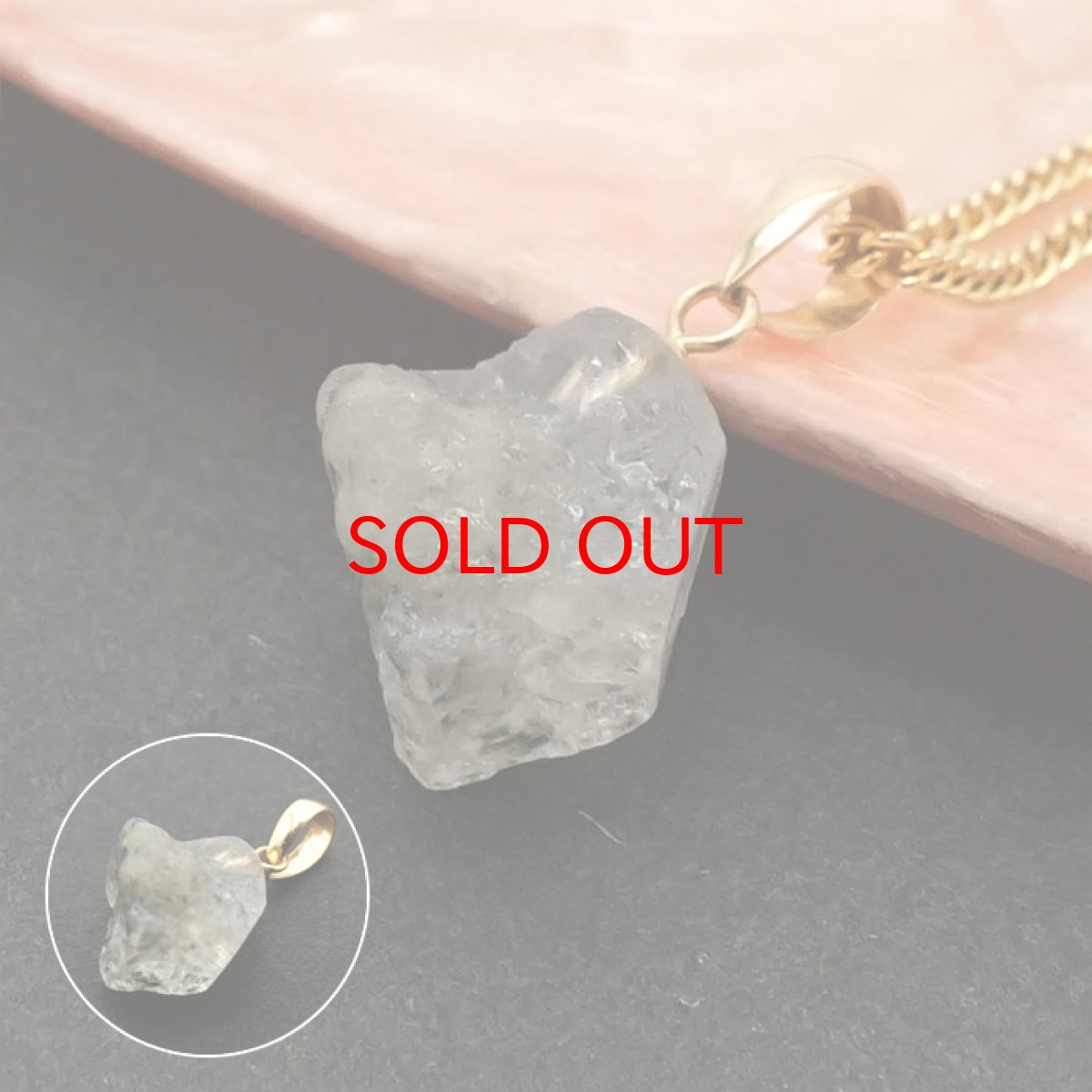 画像3: 《二次鉱床産 ナチュラル原石》 フェナカイト ラフ 原石 ペンダントトップ K18 4.4ct 日本製 【 1点もの 】ロシア産 ラフ原石 Phenakite 希少石 レア  天然石 フェナス石 鉱物 ネックレス 【 送料無料 】パワーストーン 浄化 お守り 天然石 カラーストーン (3)