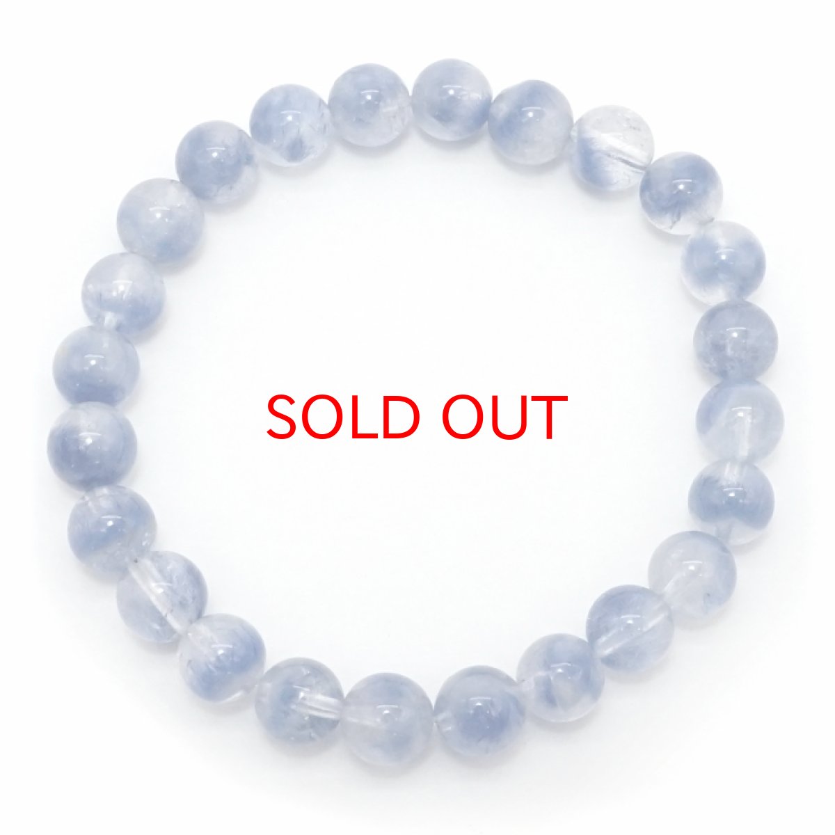 画像4: デュモルチェライトインクォーツ 7mm ブレスレット ブラジル産 【 一点もの 】 Dumortierite in quartz デュモルチェライト 青色 紫青色 ブルーガーデンクォーツ 水晶 天然石 パワーストーン カラーストーン (4)