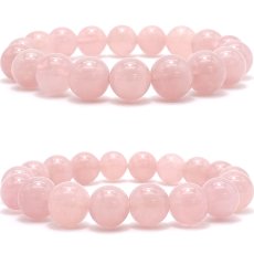 画像2: 【 一点もの 】 ディープローズクォーツ 11mm マダガスカル産 ブレスレット Deep Rose quartz 紅石英 バラ石英 天然石 パワーストーン カラーストーン (2)