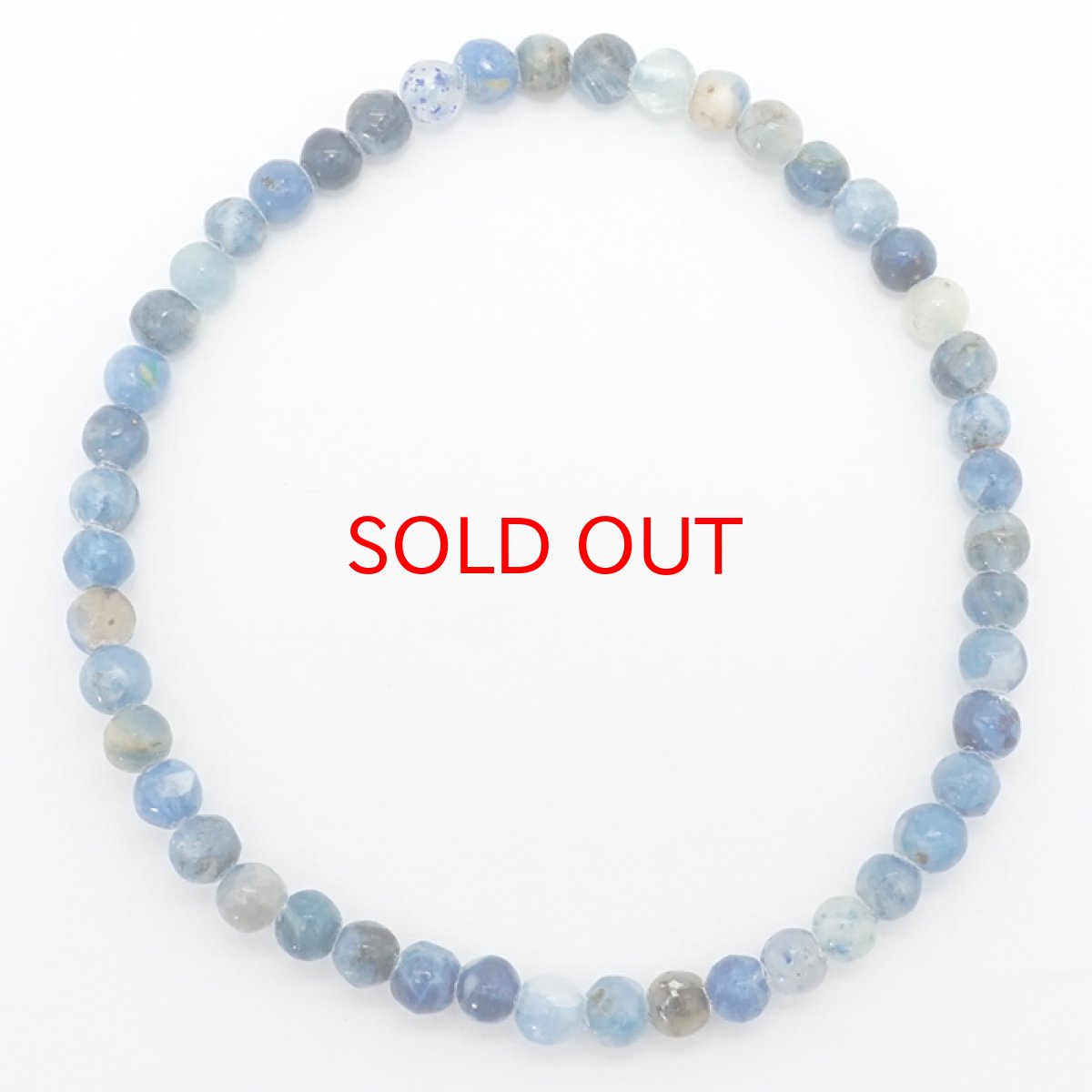 画像3: 【一点もの】 アフガナイト 4mm ブレスレット アフガニスタン産 Afghanite アフガン石 希少 天然石 パワーストーン カラーストーン (3)