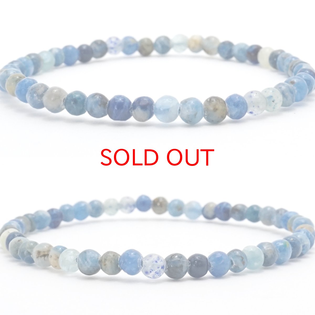 画像2: 【一点もの】 アフガナイト 4mm ブレスレット アフガニスタン産 Afghanite アフガン石 希少 天然石 パワーストーン カラーストーン (2)