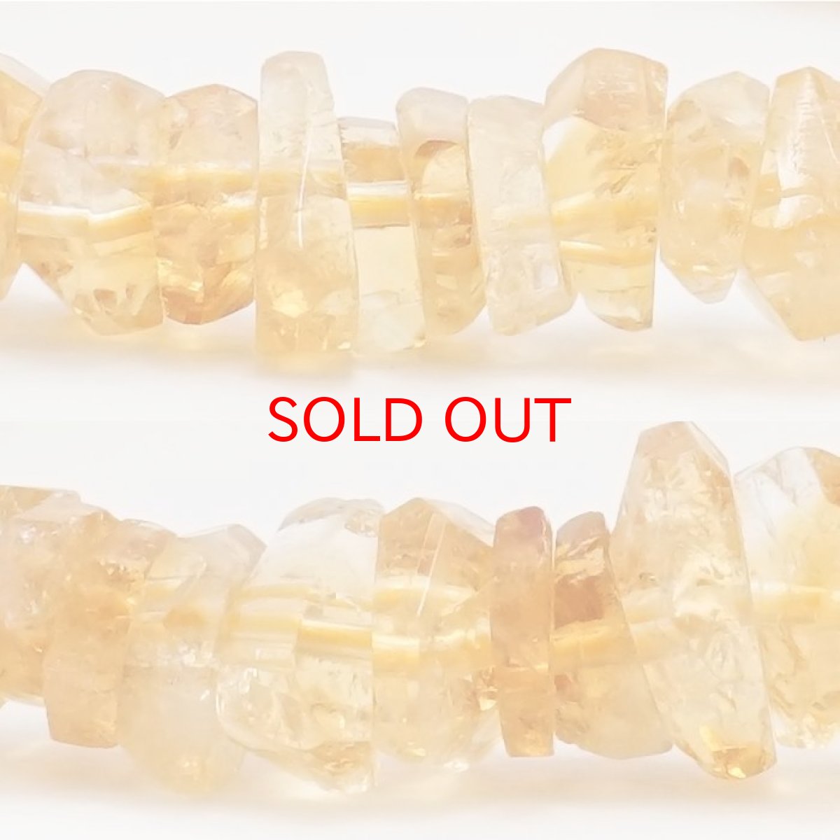 画像2: シトリン さざれ ブレスレット 9mm ブラジル産 Citrine 黄水晶 お守り 浄化 天然石 パワーストーン カラーストーン (2)