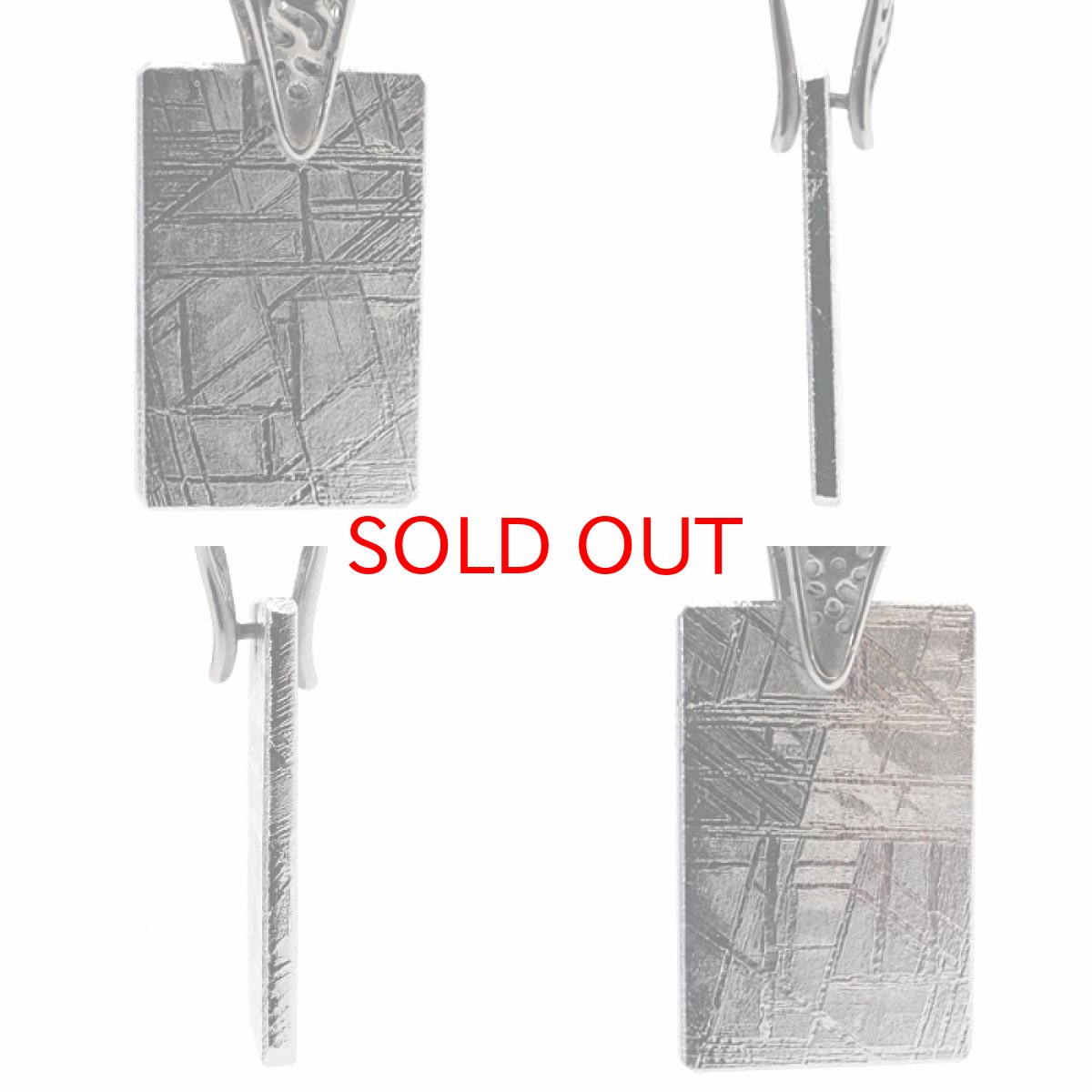 画像2: 【一点物】 ギベオン ペンダントトップ シルバー プレート ナミビア産 日本製 メッキ加工 宇宙のパワー 隕石 チャネリング 浄化 天然石 パワーストーン カラーストーン (2)