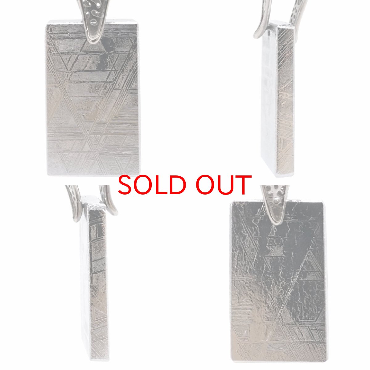 画像2: 【一点物】 ギベオン ペンダントトップ シルバー プレート ナミビア産 日本製 メッキ加工 宇宙のパワー 隕石 チャネリング 浄化 天然石 パワーストーン カラーストーン (2)